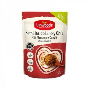SEMILLAS MOLIDAS DE LINO CHIA CANELA Y MANZANA BIO 200 Grs.