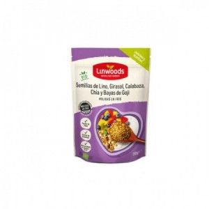 Semillas molidas de lino, girasol, calabaza, chia y goji bio 200gr