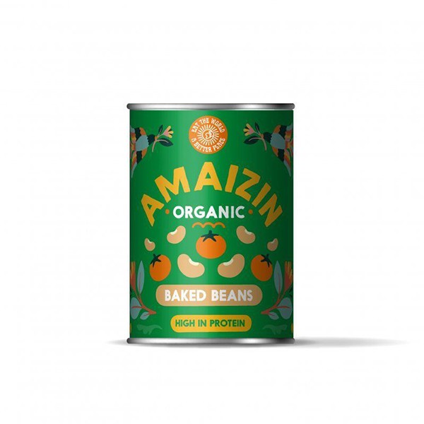 Alubias blancas cocidas (baked beans) 400 gr. bio