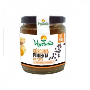 Cúrcuma con pimienta negra en polvo Bio 80gr