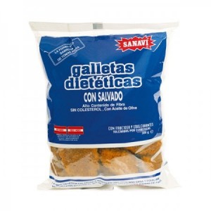 Galletas dietéticas con salvado 300g