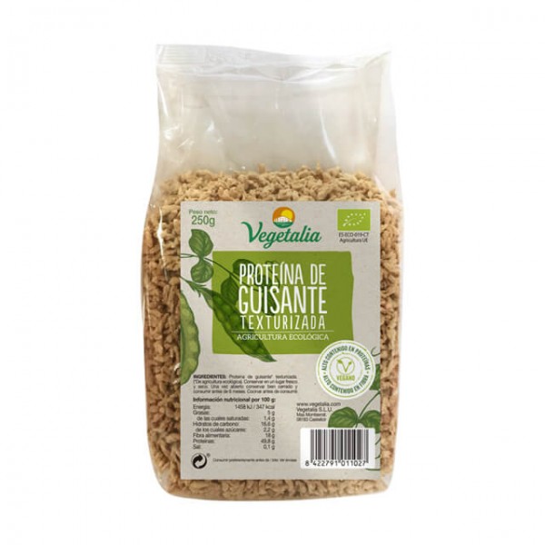 Proteína de guisante texturizada Bio 250 gr