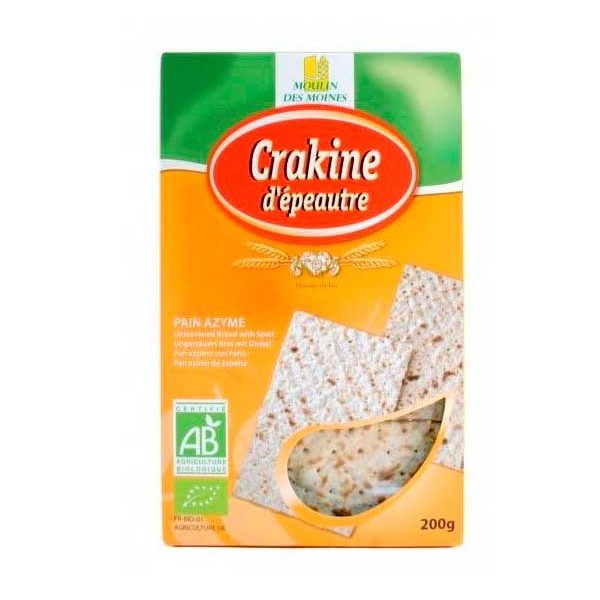 CRAKINES PAN ACIMO ESPELTA 200 Grs. BIO