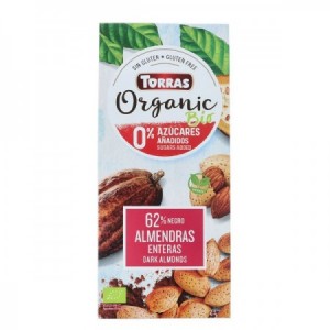 Chocolate con almendras sin azúcares añadidos bio 150gr