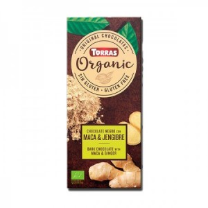 Chocolate negro con maca y jengibre bio 100gr