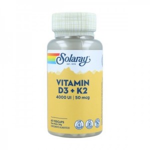 VITAMINA D3+K2 (MK7) 60 Caps.