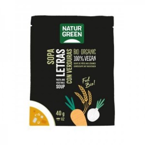 Sopa de letras con verduras bio 40 g