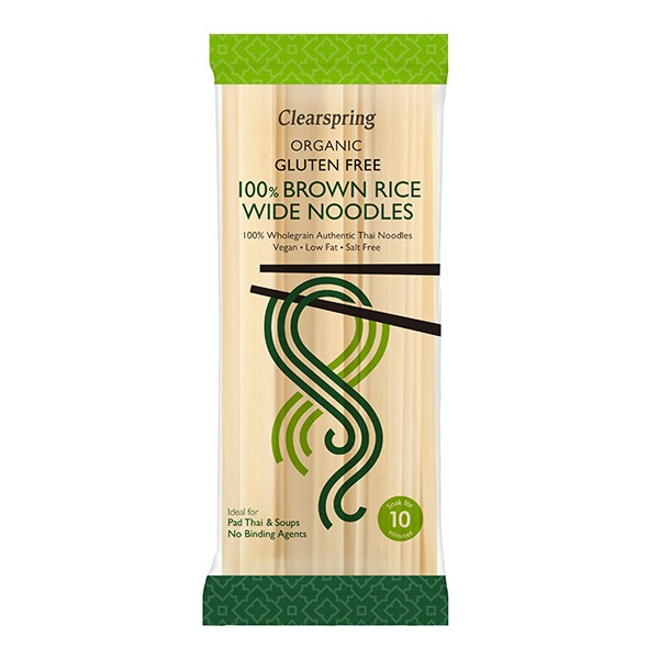 Fideos noodles de arroz integral Bio 200gr