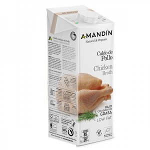 Caldo de pollo bio 1L.