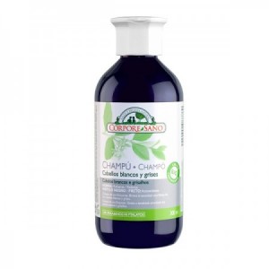 Champú a la henna cabellos grises y blancos bio 300ml