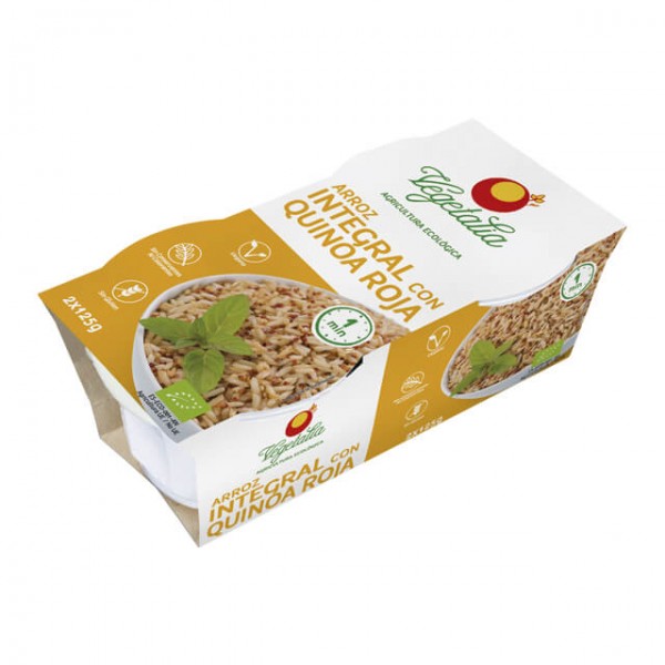 Vasitos de arroz integral y quino roja Bio 2x125gr