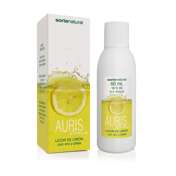 Auris Lemon licor de limón con oro y plata