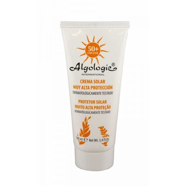 Crema solar 50+ muy alta protección