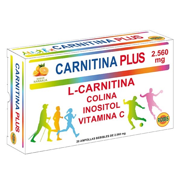Carnitina Plus 2000 mg. 20 ampollas