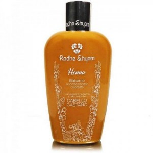 Bálsamo acondicionador a la henna color castaño