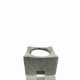 Porta vela piedra gris bajo pequeño