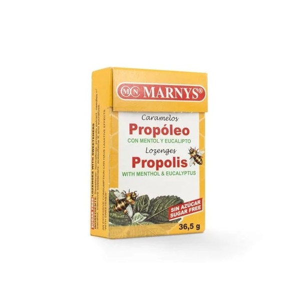 Caramelos de propóleo con mentol y eucalipto sin azúcar