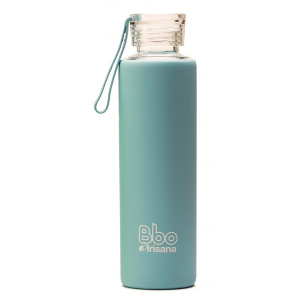BOTELLA BOROSILICATO FUNDA SILICONA 550 Ml. - AZUL