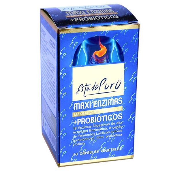 Maxi enzimas + probióticos 40 cápsulas