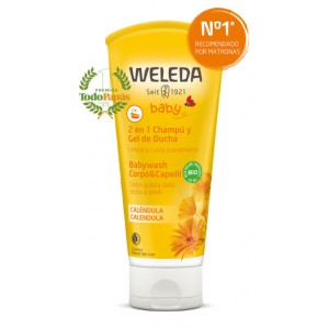 CHAMPÚ Y GEL DE DUCHA DE CALÉNDULA PARA BEBE 200 Ml.
