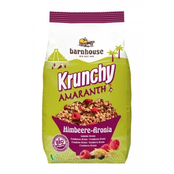 KRUNCHY DE AMARANTO FRAMBUESA Y ARONIA 375 Grs.