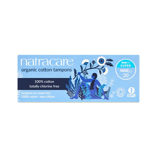 TAMPON ECOLOGICO SUPER PLUS SIN APLICADOR 20 UNID.