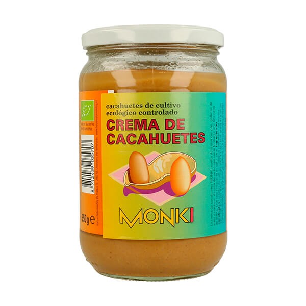 Crema de cacahuete con sal Bio 650grs.