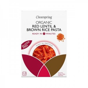FUSILLI DE ARROZ INTEGRAL Y LENTEJAS ROJAS BIO 250 g