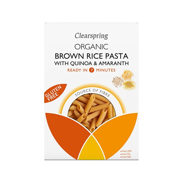PENNE DE ARROZ INTEGRAL CON AMARANTO Y QUINOA BIO - 250 gr.