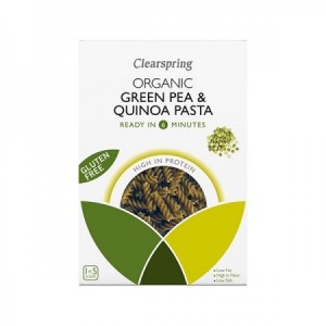 FUSILLI DE QUINOA Y GUISANTE VERDE BIO - 250 gr.