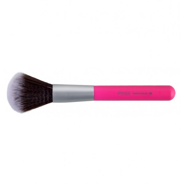 Brocha polvos vegana color fucsia