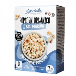Palomitas de maíz orgánicas para microondas