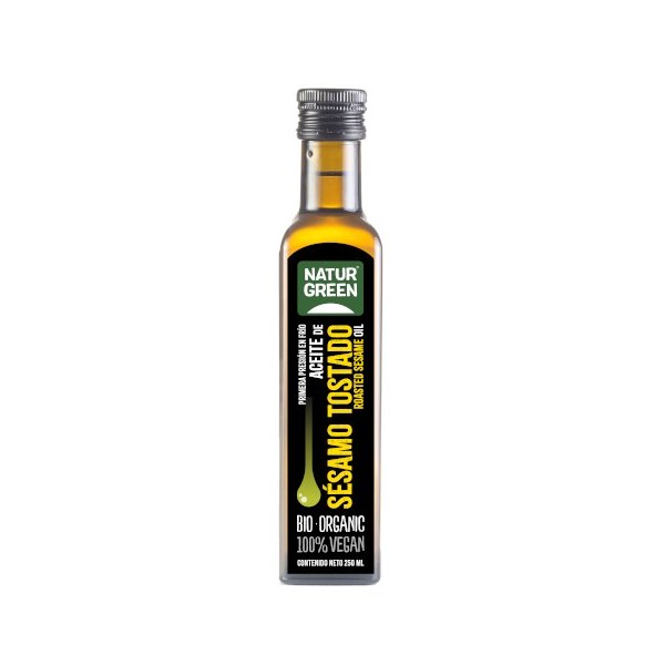 Aceite de sésamo tostado bio 250 ml
