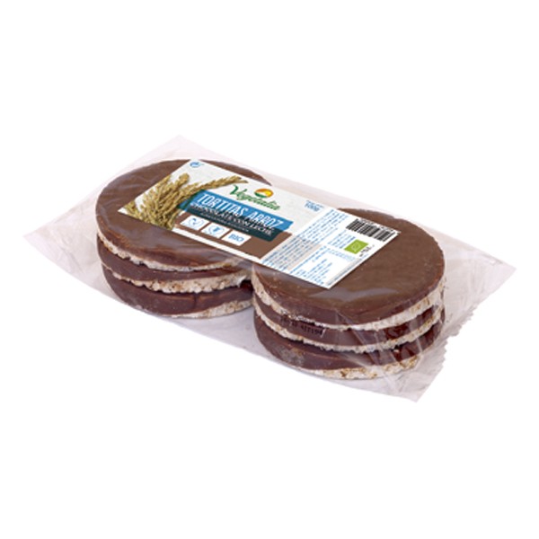 Tortitas de arroz con chocolate con leche bio 100gr
