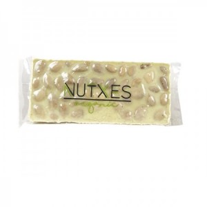 Turrón de chocolate blanco con almendras bio 200gr