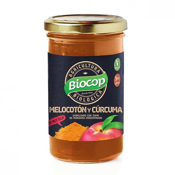 Compota de melocotón con cúrcuma bio 280gr