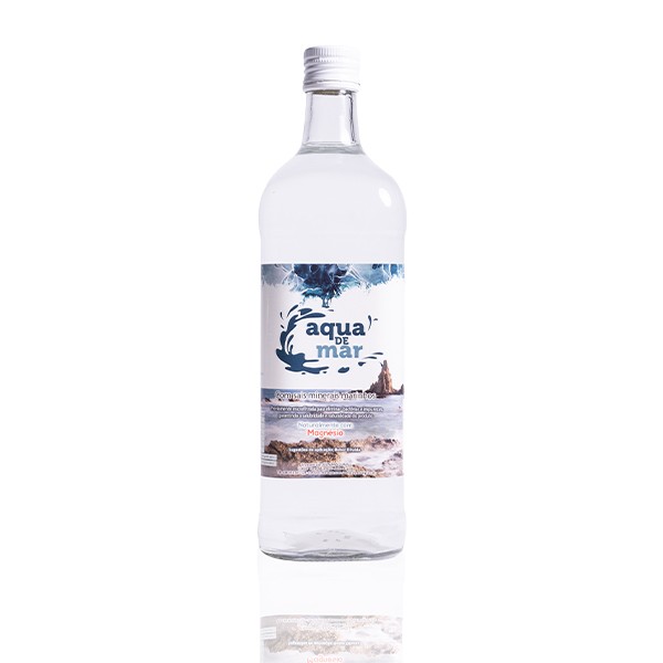 AGUA DE MAR 1 Litro - BOTELLA DE CRISTAL