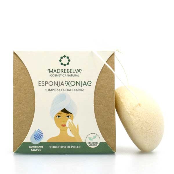 Esponja konjac para limpieza facial