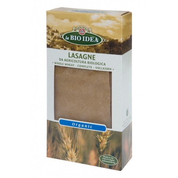 Pasta integral laminada para lasaña bio 250 grs.