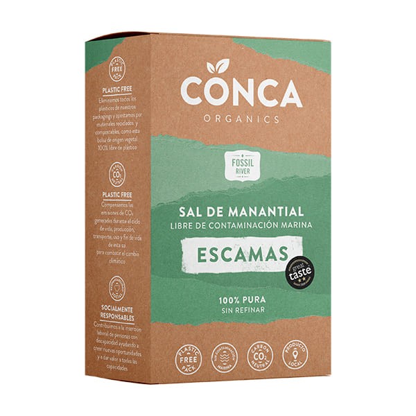 Sal blanca en escamas 125 gr.