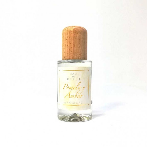 Agua de colonia con spray aroma a Pomeo y Ámbar 50ml