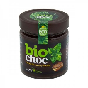 Biochoc crema de cacao y menta 200gr