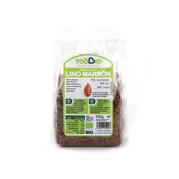 Semillas de lino marrón bio 250 grs.