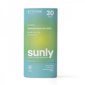 ATTITUDE-SOLAR PLASTIC FREE FACE STICK SPF 30 (SIN FRAGANCIA) 20 Grs. - BIO