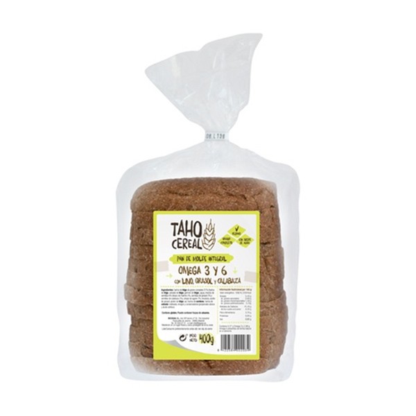 Pan de molde integral omega con semillas de lino, girasol y calabaza