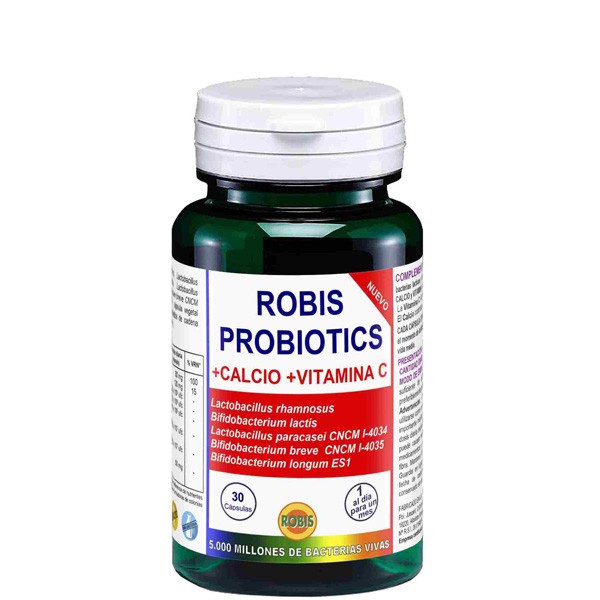 Probióticos con Calcio y Vitamina C 30 cápsulas