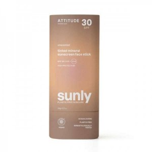 ATTITUDE-SOLAR PLASTIC FREE TINTED FACE STICK SPF 30 COLOR (SIN FRAGANCIA) 20 Grs. - BIO