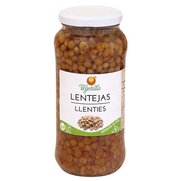 Lentejas cocidas bio 540gr