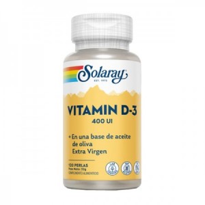 Vitamina D3 400 UI 120 cápsulas