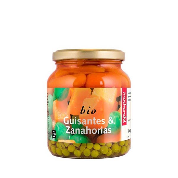 Guisantes con zanahoria bio 350g Guisantes con zanahoria bio 350g